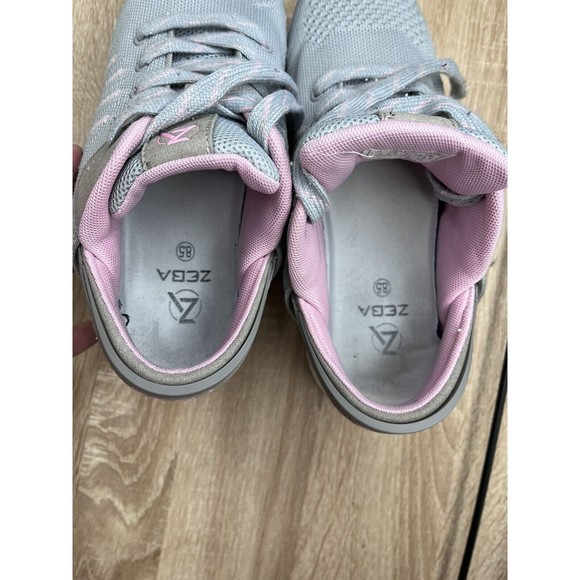 Zeba Walking Shoes Sneakers Womens Size 8.5 Gray Rose Pink Comfort - Picture 12 of 12